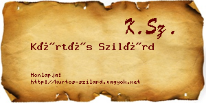 Kürtös Szilárd névjegykártya